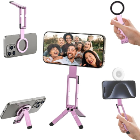Ulanzi MA60 Pink (S039) - uchwyt, mini statyw do smartfona, różowy